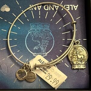 Item number 103 Alex and Andy bangle new stove with tags. It's a snow globe.